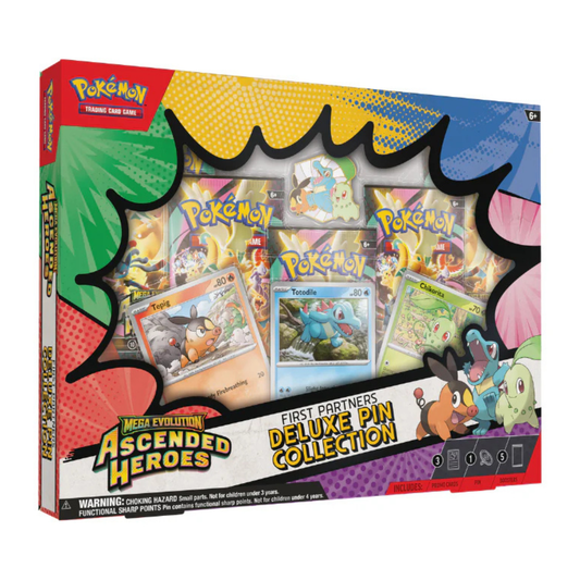 [PREVENTA 20/03/2026] Mega Evolution: Ascended Heroes - First Partners Deluxe Pin Collection – Español