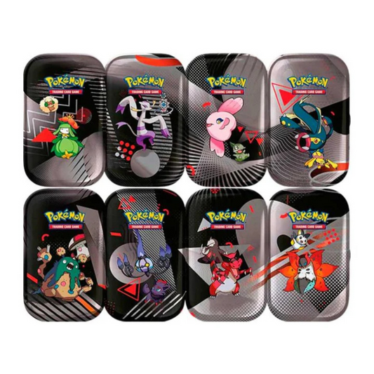 Scarlet & Violet Black Bolt & White Flare – Unova Collection – Mini Tin x1 (envío al azar) – Ingles