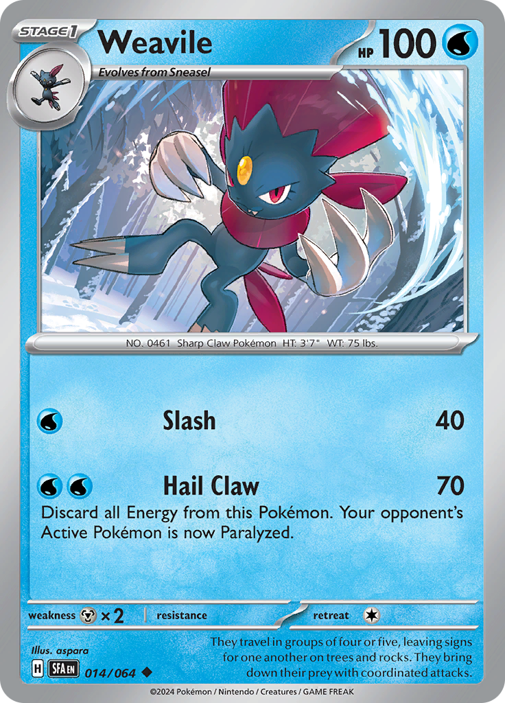 Weavile - 014/064 - Uncommon