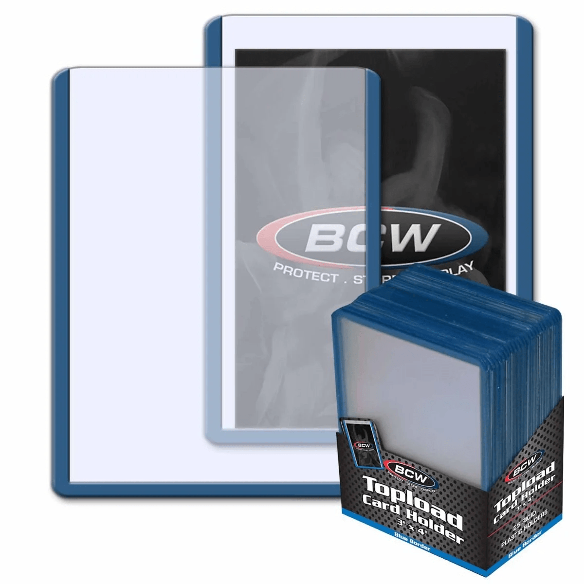 3x4 TOPLOAD CARD HOLDER - PACK 25 UNIDADES - BLUE