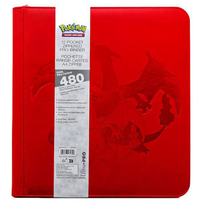 12 Pocket Zippered Pro Binder Charizard 480