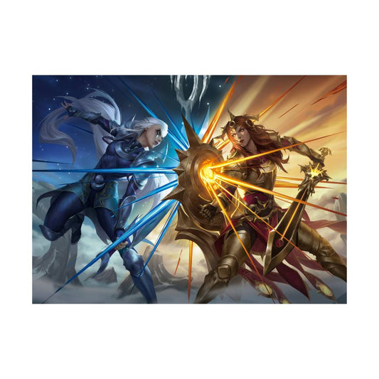 Playmat Riftbound Diana vs Leona