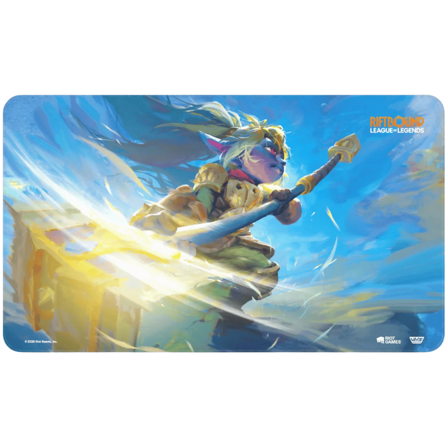 Playmat: Riftbound- Unleashed- Poppy,  Keeper of the Hammer