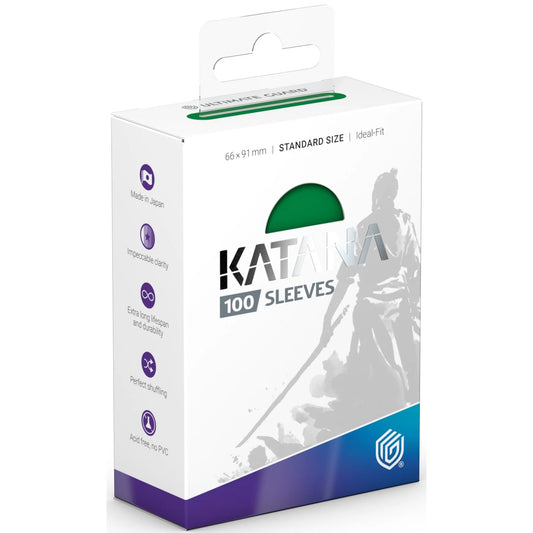 ULTIMATE GUARD - KATANA SLEEVES - STANDARD SIZE - 100 Protectores (Jade Garden)