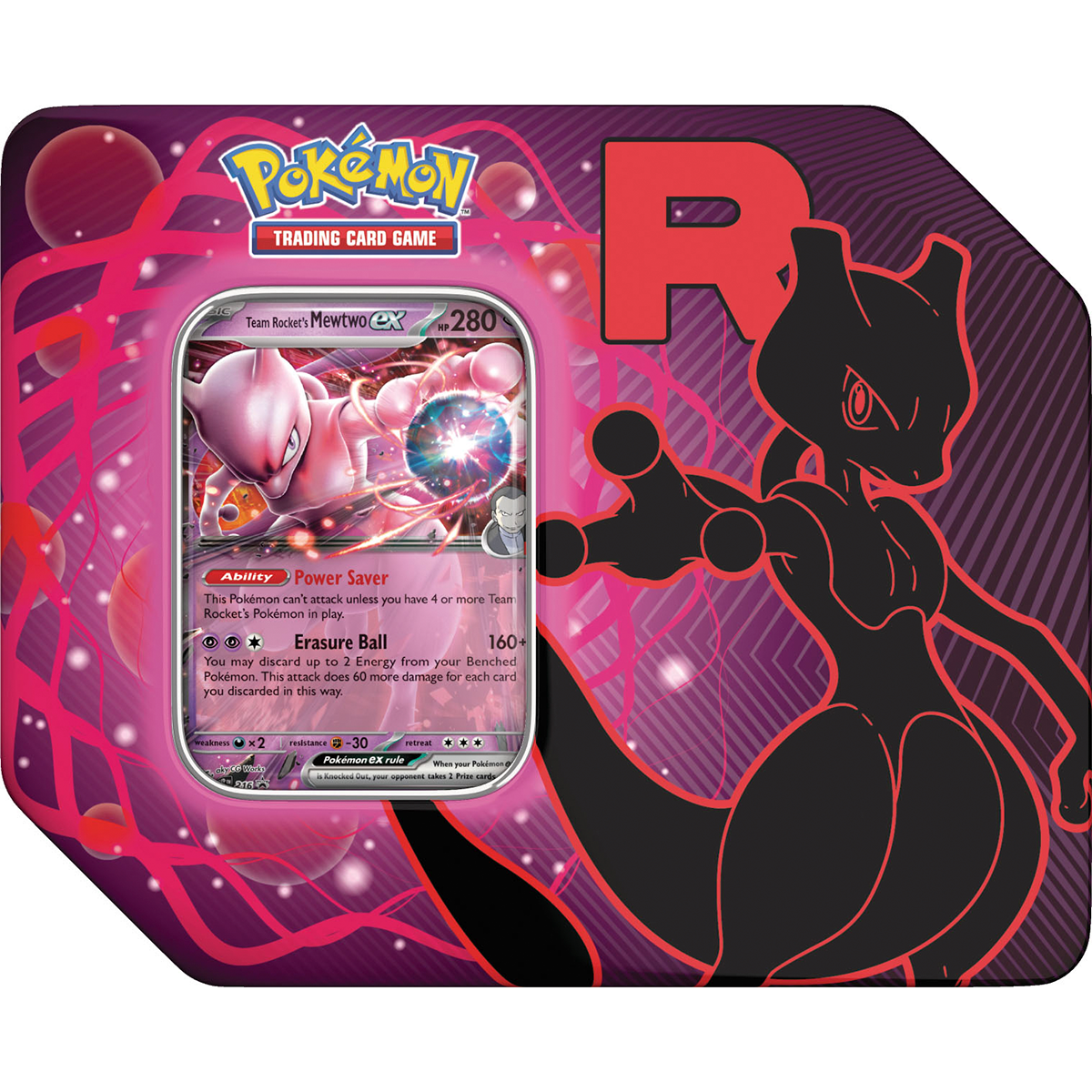 Team Rocket – Tin - Inglés (Mewtwo ex)