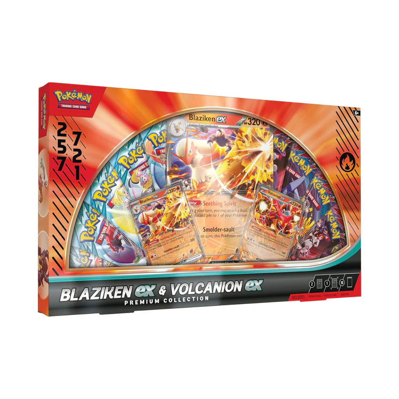 Pokemon TCG: Blaziken ex & Volcanion ex Premium Collection - Inglés
