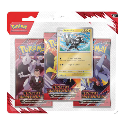 Scarlet & Violet: Destined Rivals - 3 Pack Blister - Español(Zebstrika)