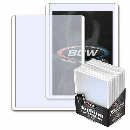 3x4 TOPLOAD CARD HOLDER - PACK 25 UNIDADES - WHITE